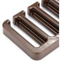 Miniatyrbillede 3 af 5: 10 Slots Slips Organizer Holder til Bælter og Halstørklæder i Robust Plastik til Skab - Brun