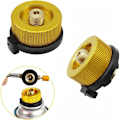 Miniatyrbilde 1 av 5: 2 stk Camping Gassflaske Adapter Gass Konverteringshode Adapter Dyse Tilkobling Gasskomfyrventil Butanbeholder Adapter Skru På