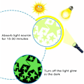 Miniatyrbilde 3 av 5: Lysende selvklebende veggdekorasjon veggtatovering, 435 lysende stjerner / lysende prikker for din stjernehimmel og fluorescerende lysende klistremerker