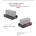 Miniatyrbillede 5 af 5: NP-F Batterioplader Metal Adapterplade USB DC12V DC8V DC 1/4in Udgang til NP-F970/F950/F930/F770F750/F570