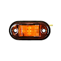Miniatyrbillede 1 af 3: 12V/24V 2 LED Side Marker Light Side Marker Lamp E-mark Lamp til Bil Lastbil E-mark Lamp Farve af :