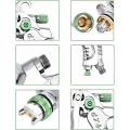 Miniatyrbillede 3 af 5: Professionelt højtryksmalingssprøjtesæt Luftmalingssprøjte Pneumatisk malingssprøjte HVLP Gravity Feed Sprøjtepistol 600CC 1.4MM/1.7MM/2.0MM 3 størrelsesdyser