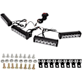Miniatyrbillede 1 af 5: 4 i 1 LED Nødstrobelys IP67 12V 24V Frontgitter Blinkende Farelys til Køretøj Lastbil Trailer Varevogn