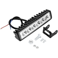 Miniatyrbilde 1 av 5: 6 LED Lyslist 12V 18W 1200LM 6000k Arbeidslampe Kjøretøymodifisering Dagkjørelys IP67 for Offroad Kjøring Tåkelys Marine Navigasjon Spot