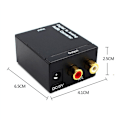 Pikkukuva 4 / 5: 2X Digitaalinen Optinen Koaksiaalinen Toslink 3,5 mm L/R Analogiseen Äänenmuuntimeen Adapteri