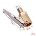 Miniatyrbild 1 av 4: 2-delad ventiladapter för bildäck, 8 mm mässingsmunstycke pumpventilklämma klämadapter för bil- eller lastbilsdäck