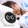 Miniatyrbild 3 av 4: Barnens digitala väckarklocka, söt emoji-väckarklocka för barn, 5 röster, snooze-funktion, datum, temperatur, 12/24 timmar, barnklocka med röstaktiverad Ni