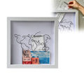 Miniatyrbild 5 av 5: 2 st Adventure Box, Souvenir Collection Box, Sedlar Shadow Box, Förvaringslåda för sedlar, Postkort, Souvenirer Svart, L