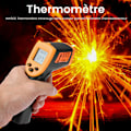 Miniatyrbillede 5 af 5: Bærbar berøringsfri infrarød termometer, LCD digital detektor, -50 600 grader Celsius/-58 1122 grader Fahrenheit (ikke egnet til mennesker), med