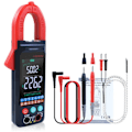 Miniatyrbillede 1 af 5: DC/AC Digitalt Tangamperemeter 6000 Tællinger 400 A Amperemeter Stort Farvedisplay Spændingstester FS8330Pro plus Rød
