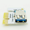 Miniatyrbillede 2 af 4: 6 stk. 1X til 16X Mining Billede Udvidelseskabel PCI-E Forlænget Linjekort Adapter til PC Computer