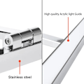 Miniatyrbillede 5 af 5: LED Badeværelsesspejl Lampe 50cm, 12W, IP44 Vandafvisende Badeværelsesvæglampe 180° Drejelig, Moderne Badeværelsesspejllampe, Kold Hvid 3000K, Sort, Sølv