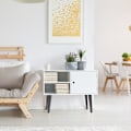 Miniatyrbillede 4 af 5: 1 stk. (20 cm lige, konisk, matsort) Sofaben, møbelfødder i metal, fødder til badeværelsesskab, tv-skab, bordhardware, støttefødder