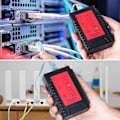 Miniatyrbilde 5 av 5: Kabeltester, nettverkslinje-lapptester RJ45 RJ11 detektorlokalisator Ethernet nettverkskabelsporer, rød-svart