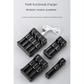 Miniatyrbillede 2 af 4: 18650 Oplader med Type-C Kabel Smart Lithium Batteri 4.2V til 14500 26650 18650, 3 Slots