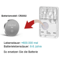 Miniatyrbilde 3 av 4: Mini trådløs bryter med mini mottaker, trådløs bryter, utendørs, 400 m, 40 m, 433 MHz RF fjernkontroll, IP54 LED-lampe, dampbeskyttelse