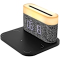 Miniatyrbillede 1 af 5: Digital vækkeur med LED-lys 15W Max Ladningsfri Touch-natlampe Justerbar lysstyrke 5-100%