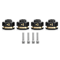 Miniatyrbilde 1 av 5: Hex Hub Extensions RC Messingavstandsstykker Hjul for Extension Drive Adapter TRX4 TRX6 Hjul (+3mm Tykkelse)