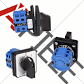 Miniatyrbild 3 av 5: Universal Rotationsomkopplare med Kambyte 20A 3 Positioner 8 Terminaler 690V