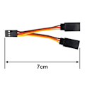 Miniatyrbilde 4 av 5: 15 stk JR/Futaba Style Servo 1 til 2 Y-kabel Mannlig Splitter Forlengelseskabel for RC-modeller 7 cm