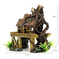 Miniatyrbillede 5 af 5: Akvarie Dekoration Kunstig Fisk Reptil Ly Aquarium Landskab Harpiks Bygning Ornamenter Dekor