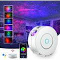 Miniatyrbillede 1 af 5: -LED Wifi Stjernehimmel Projektor, Smart Stjerneprojektor Galaxy Natlampe, Dæmpning/Stemmestyring/WiFi-forbindelse/Timer, Rumdekoration, Gave, Jul