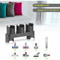 Miniatyrbillede 5 af 5: Vægbeslag til Dyson V11 V10 V8 V7 Støvsuger, Tilbehørsholder Dok Station til Dyson V7 V8 V10 V11 Serie Støvsuger (med Delepakke)