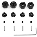 Pikkukuva 1 / 5: Metal Hex Wheel Hubs Pins ja Flange Lock Nuts Slash 2WD 1/10 Upgrade Parts Korvaa 1654 3654.4