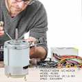 Miniatyrbillede 4 af 5: RS380 DC 1,5-18V 30000RPM Mini Motor 38x28mm til RC DIY Model, Sølv