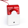 Miniatyrbillede 1 af 4: 12V 110dB Mini Trådløs Strobe Sirene Blinkende Lys Sirene Rødt Lys Lyd Sirene Hjemmesikkerhed Alarm System til Hjem/Firma/Lager