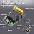 Miniatyrbillede 3 af 5: DIY Trådløs 433MHz Universal Fjernbetjeningsswitch 12V-48V Højtydende Relæmodtagermodul til Ca