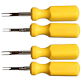 Pikkukuva 1 / 5: 4 kpl/setti 3 mm + 2 mm Auton johdotusliittimen poistaja Autoterminaalien poistotyökalu