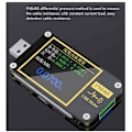 Miniatyrbild 5 av 5: FNB48S USB-kapacitetsspänningstestare Strömmonitor Strömövervakningsanalysator Testverktyg utan Bluetooth