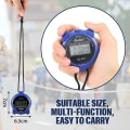 Miniatyrbillede 3 af 5: Stopur Timer Sports Dommer Bærbar Digitalt Ur Vandtæt Stopur Interval Trænings Timer Abc Blå Udendørs Digital Timer med Lanyard
