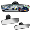 Miniatyrbild 1 av 5: 2PC Universal Interior Rear View Mirror 360° Rotation Wide Angle Rear View Mirror Suction Cup Adjustable Auto Rearview Mirror Auto Parts,KINA,200x6