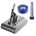 Miniatyrbillede 2 af 5: 21.6V V7 Batteriadapter + filtre / bagerste udskiftning til Animal Pro støvsuger