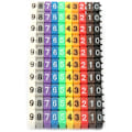 Miniatyrbilde 1 av 5: Digitale nummerrør Trådnummermerkerør Fargerik markørkabel (100 stk 2,5 mm²)