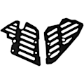 Miniatyrbild 4 av 5: Motorcykel Motor Guard Flap Set för Tenere700 T7 XTZ700 XT700Z 2019-2021 (Svart)