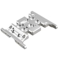 Miniatyrbild 1 av 5: 1/10 CNC Aluminiumlegering Växellådsfäste för Rc Track Axial SCX10 D90 D110 Silver