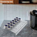 Miniatyrbild 4 av 5: Akryl kaffebönförvaringsställ Kapselvisningslåda Förvaringsarrangemangshylla K-kopphållare Kruka Håll 24
