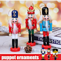 Miniatyrbilde 3 av 5: 6 Stykker Case Clutch Soldat Julepynt Nøtteknekker Tre Soldat 12cm Jule Nøtteknekker Ornament Soldat Dukke for Juletre, C