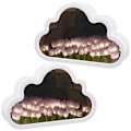 Miniatyrbilde 1 av 5: 2 sett med håndlagde sky speil tulipan lampe DIY tulipan nattlys simulering blomst lys romdekorasjoner lilla