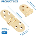 Miniatyrbilde 1 av 5: 4 stk Heavy Duty Folding Table Hinges Sinkronlegering Flip Top Hinge for Sewing Machine Hinge (3.1x1.2inch)