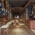 Miniatyrbillede 4 af 5: Pendellampe Loftlampe Hørtov Industrielt Loftlampe til Hjem Stue Balkon Restaurant (120CM)