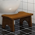 Miniatyrbillede 4 af 5: 1 stk. husholdningstaburet stabil stabil børns toilettaburet høj kvalitet taburet toiletsæde taburet B