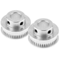 Miniatyrbillede 2 af 5: GT2 Tandhjul 40 Tænder 10Mm Hul til CNC 3D Printer 6Mm Bredde Bælte 2 Stk Serie
