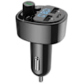 Pikkukuva 1 / 5: Auton Bluetooth 5.0 FM-lähetin MP3-soitin PD Type-C kaksois-USB-laturiadapteri Handsfree U-levy TF-kortti Häviötön musiikki