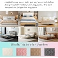 Pikkukuva 5 / 5: Päätytyynyn suojus, päätytyynyn suojapäällinen koristeellinen päällinen makuuhuoneen paksu pehmeä pölytiivis päällinen venyvä liukastuva päällinen, Maitomaitoinen valkoinen, 180cm(71tuumaa)