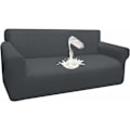 Miniatyrbillede 1 af 5: 1 stk. majsfleece støvtæt og vandtæt stof sofasovertræk, egnet til hjem, have, kontor, kan rumme tre personer grå-