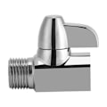 Miniatyrbilde 4 av 5: Forkrommet messing 3-veis avleder G1/2\" T-formet adapterventil for montert dusjarm